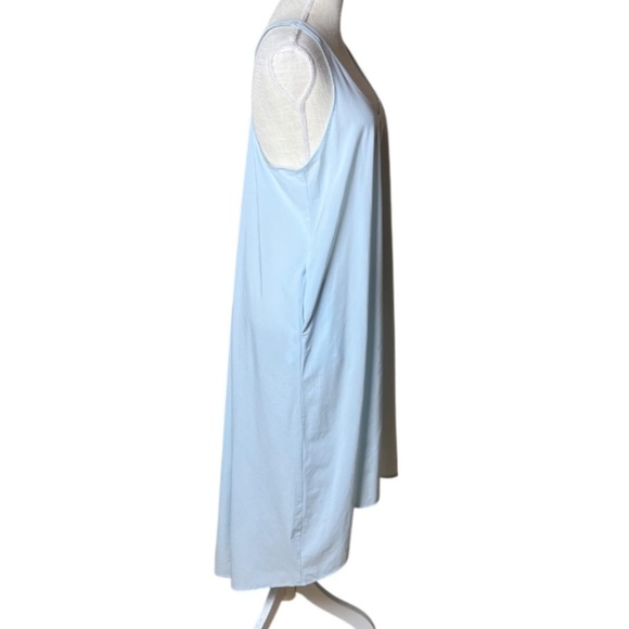Athleta Breezeful Racerback Presidio Baby Blue Hi Lo Midi/Maxi Dress - M/P - Picture 3 of 9